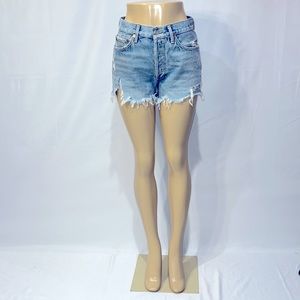 AGolde Parker High Waisted Shorts in Swapmeet!